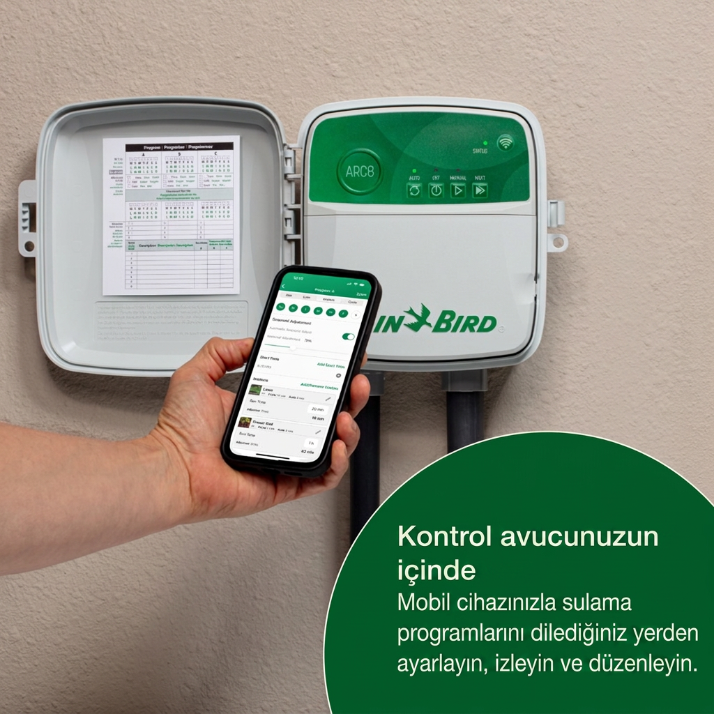 Rain Bird ARC kontrol ünitesinin telefondan yönetimi