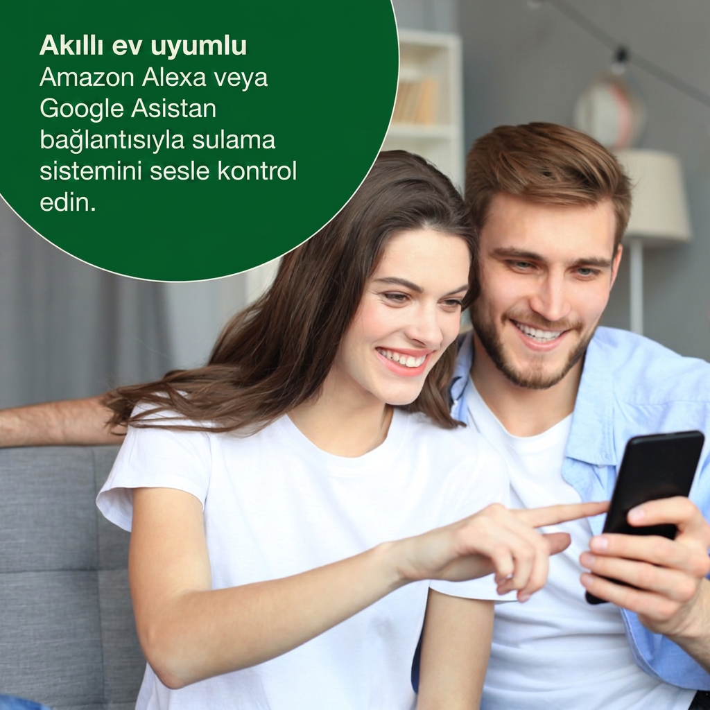 Akıllı ev asistanları ile sesli sulama kontrolü